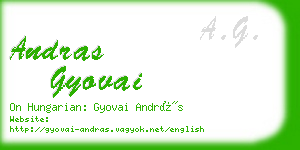 andras gyovai business card
